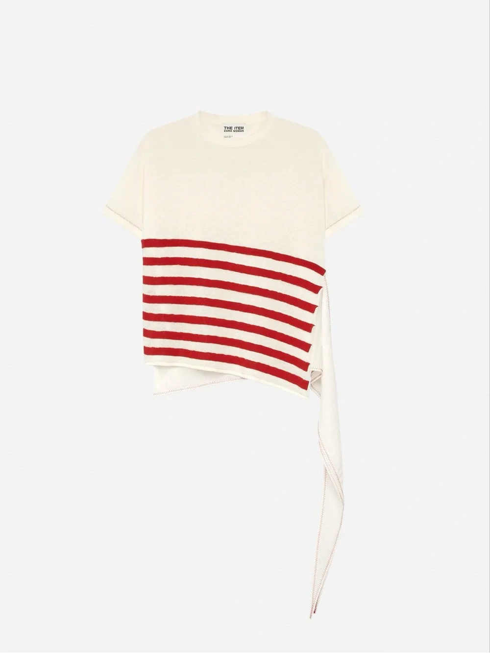 ASYMMETRIC STRIPED KNIT TOP - THE ITEM ZARA WOMAN